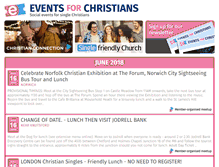 Tablet Screenshot of eventsforchristians.co.uk